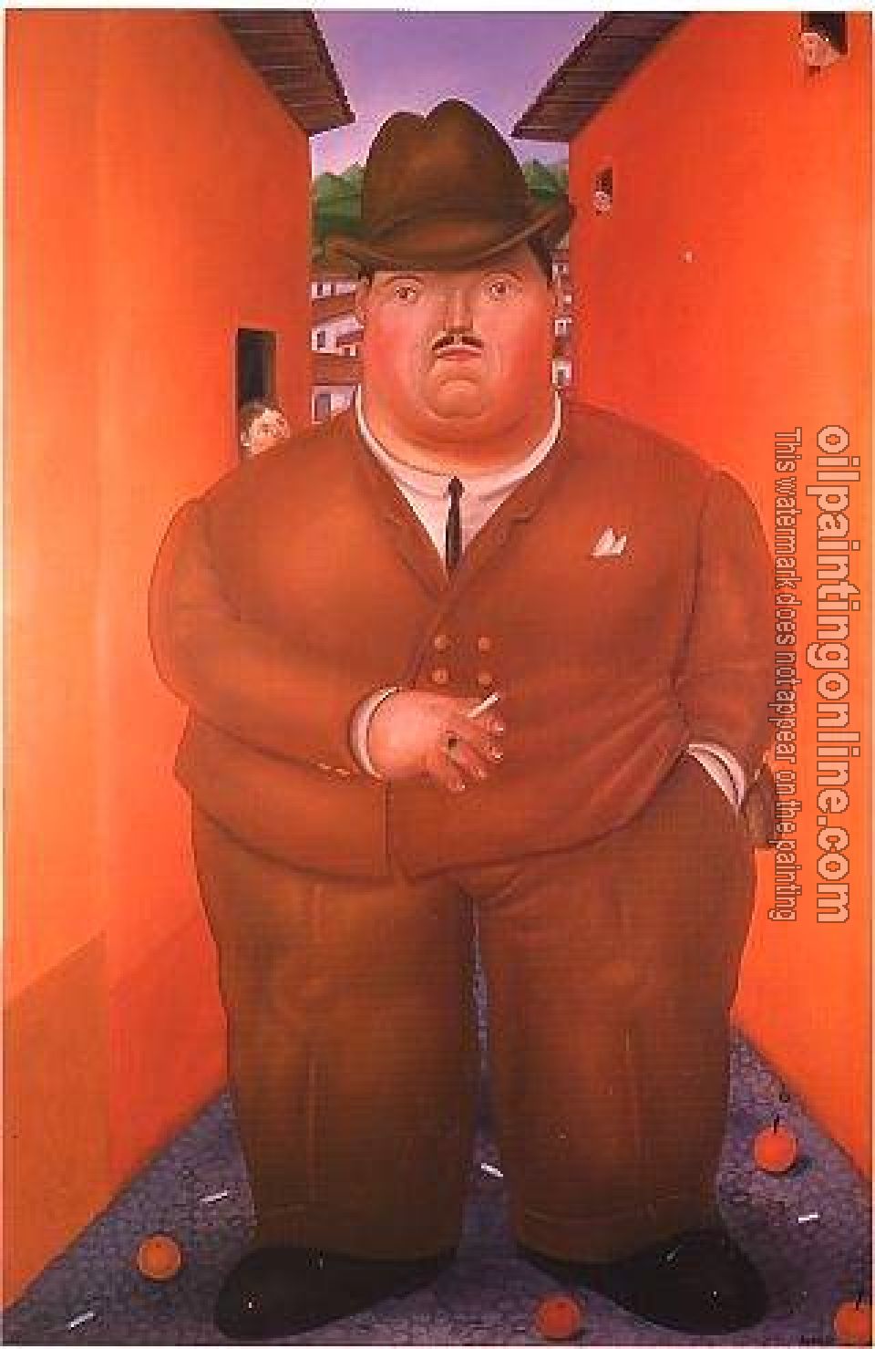 Botero, Fernando - Abstract oil painting.